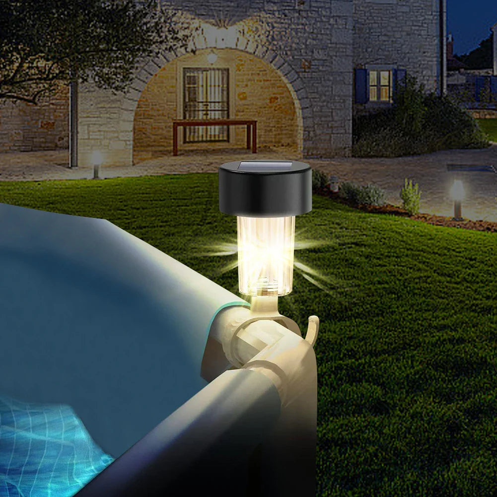 LumiDeck | Solar Gartenlichter | RGB Farbwechsel | Klemmbare Montage