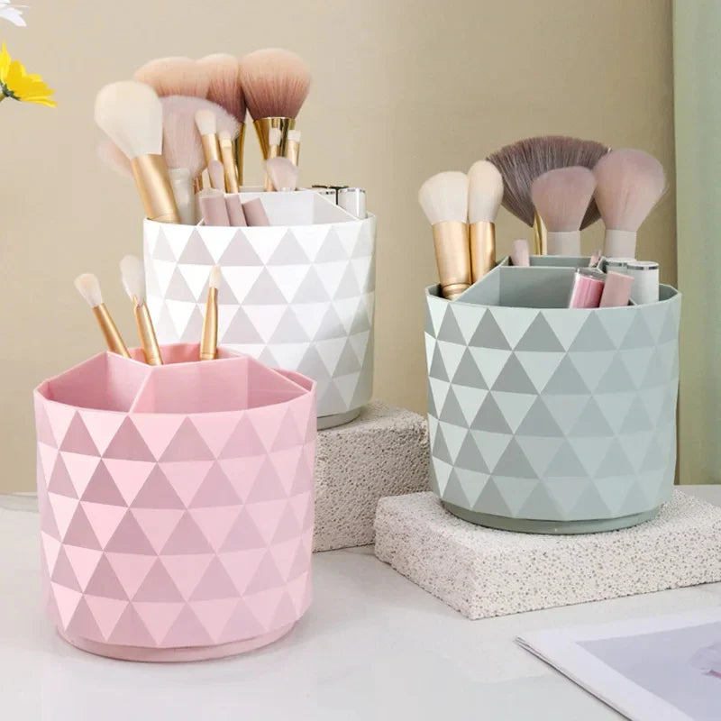 CosmoLuxe Organizer | Drehbar und Stilvoll | 5 Fächer für Make-up & Bürobedarf