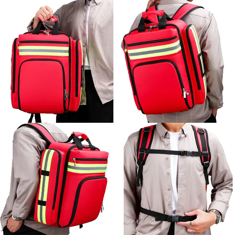 MediCore AlertPack | Notfallrucksack mit System | Robust & Wasserdicht | 45×35×15 cm