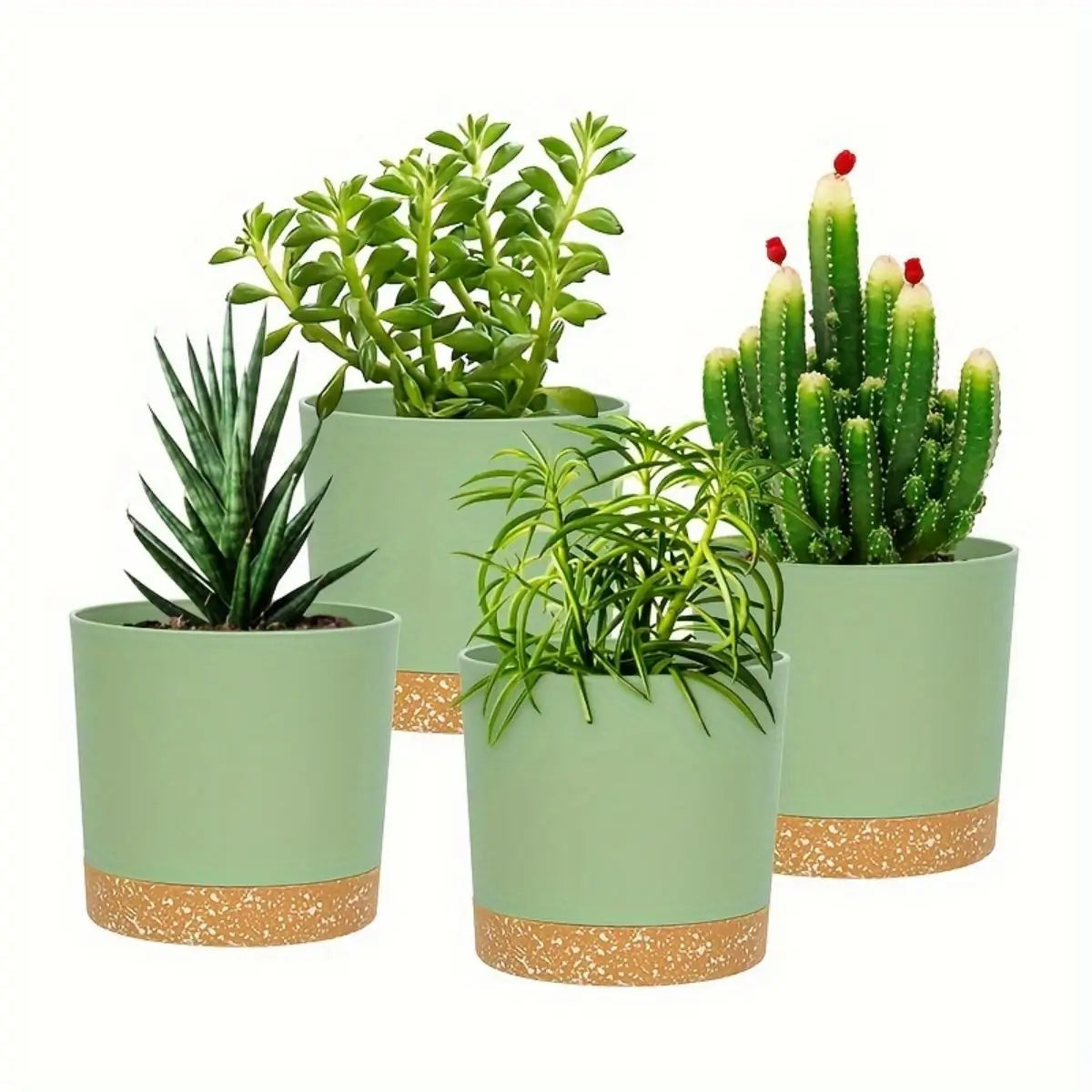 GreenRoot | Blumentöpfe mit Abnehmbarem Boden | Atmungsaktiv & Pflegeleicht | Modernes Design