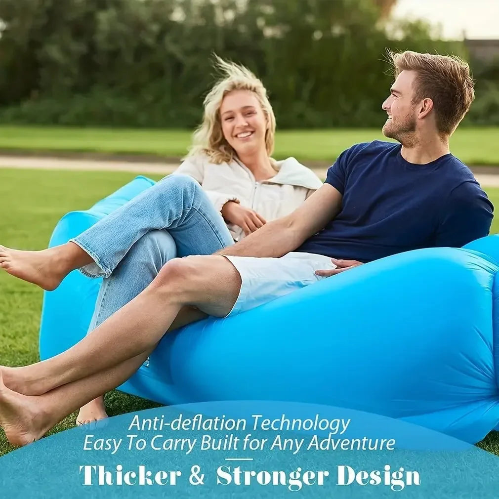 AirRelax Luftsofa | Ergonomisch & Komfortabel | Aufblasbar ohne Pumpe | Für Innen & Außen
