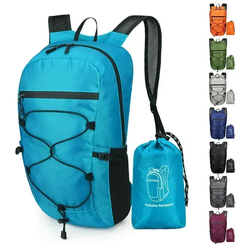 FlexiPack 20L Rucksack | Faltbar & Wasserdicht | Ultraleicht & Praktisch