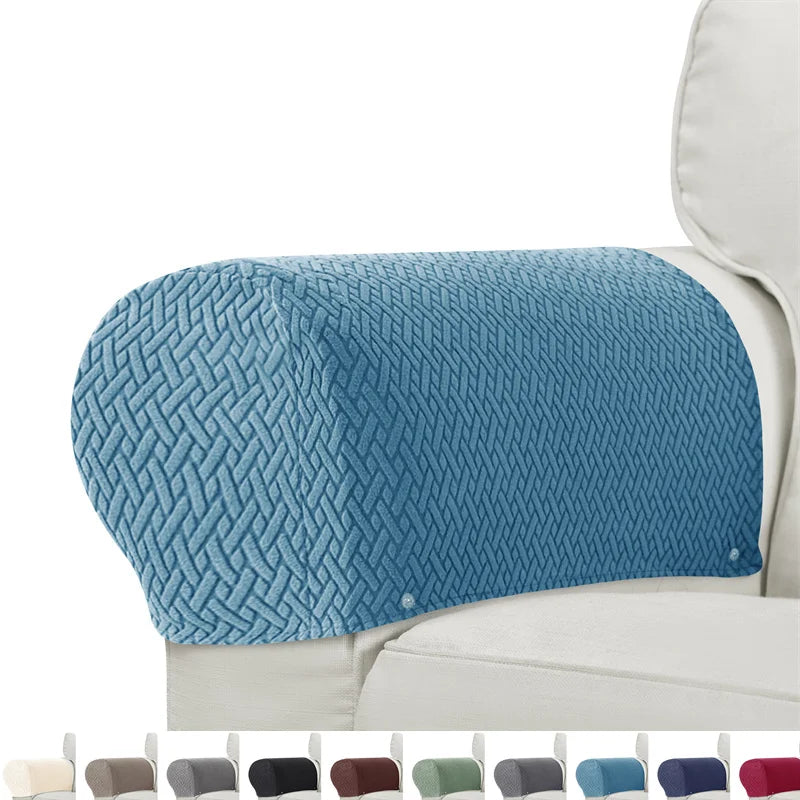 2-teiliges Set Armlehnenbezüge für Sessel & Sofa Armluxe | Jacquard-Stoff | Staub- und Schmutzschutz | Waschbar & Rutschfest