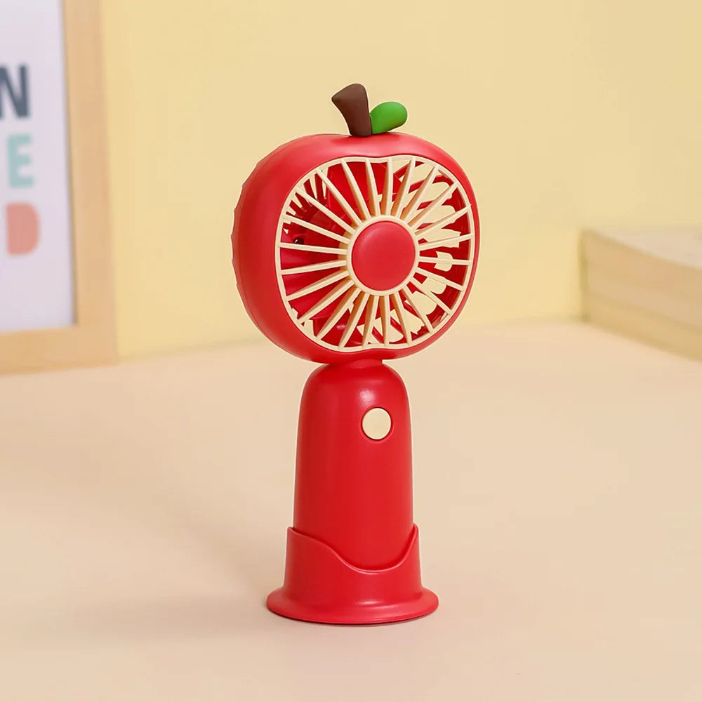 BreezeBerry | Handlicher Mini-Ventilator | USB-aufladbar & Leise | Für Büro, Schule & Unterwegs