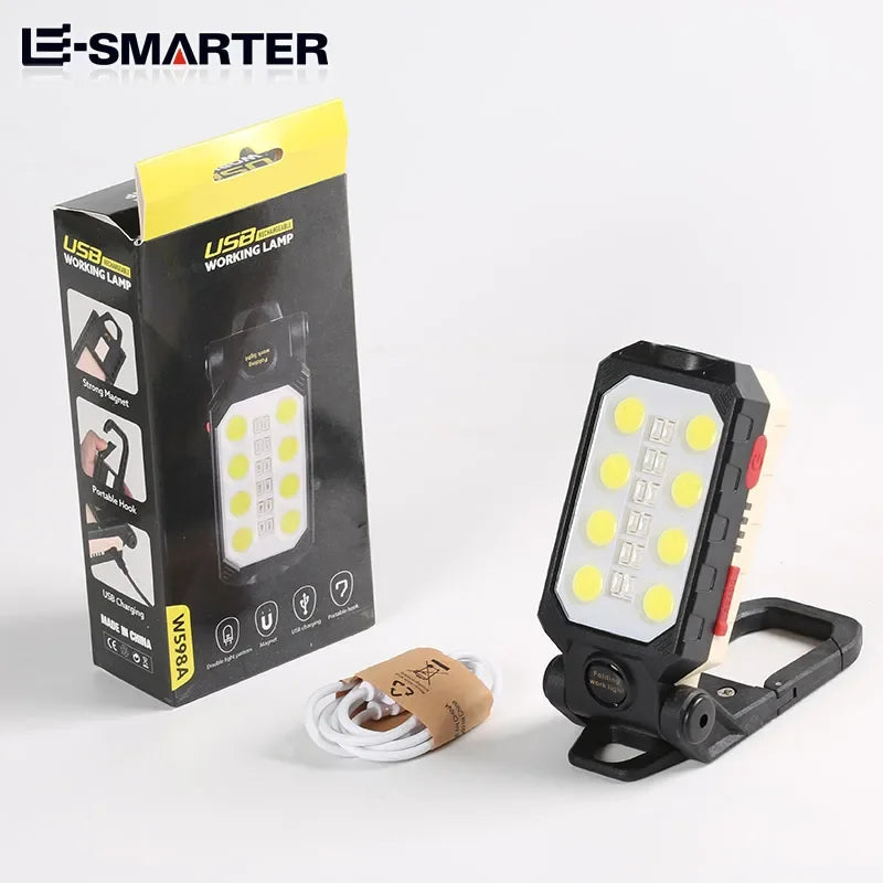 LumiFlex | COB LED Arbeitsleuchte | Akku & Magnetfuß | Kompakt & Vielseitig