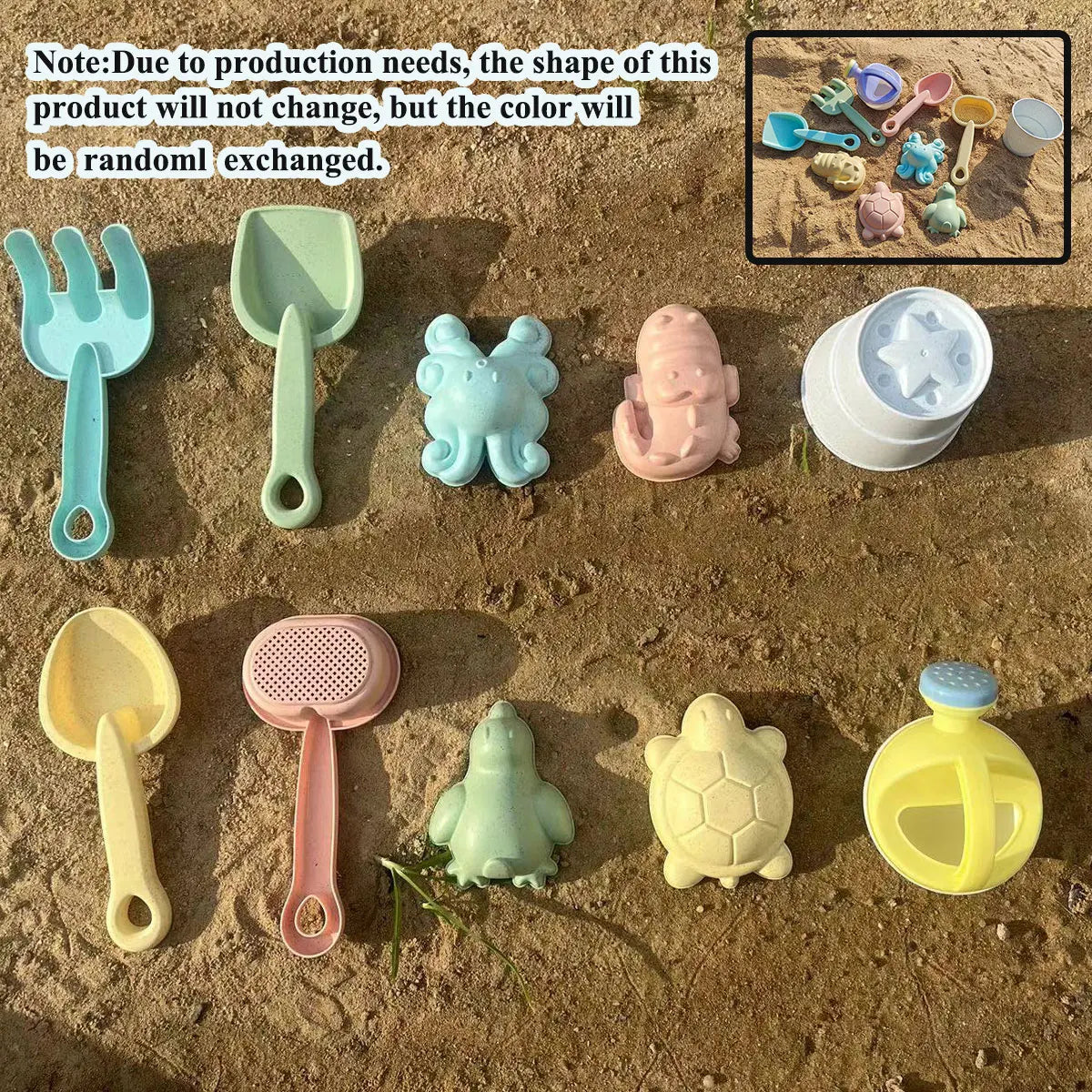 PlayaFun Sandspielset | Faltbarer Eimer & Zubehör | Bunt & Kindgerecht | Für Strand & Garten