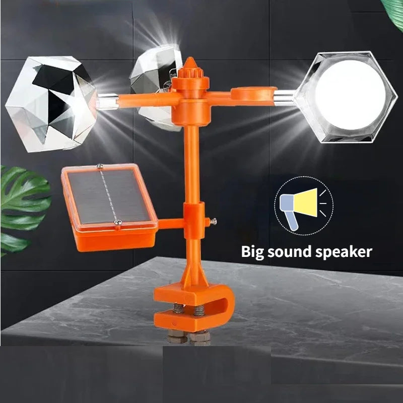 EcoGuard | Solar Vogelschreck | 360° Reflektor & Ultraschall | Solarbetrieben für Garten & Feld