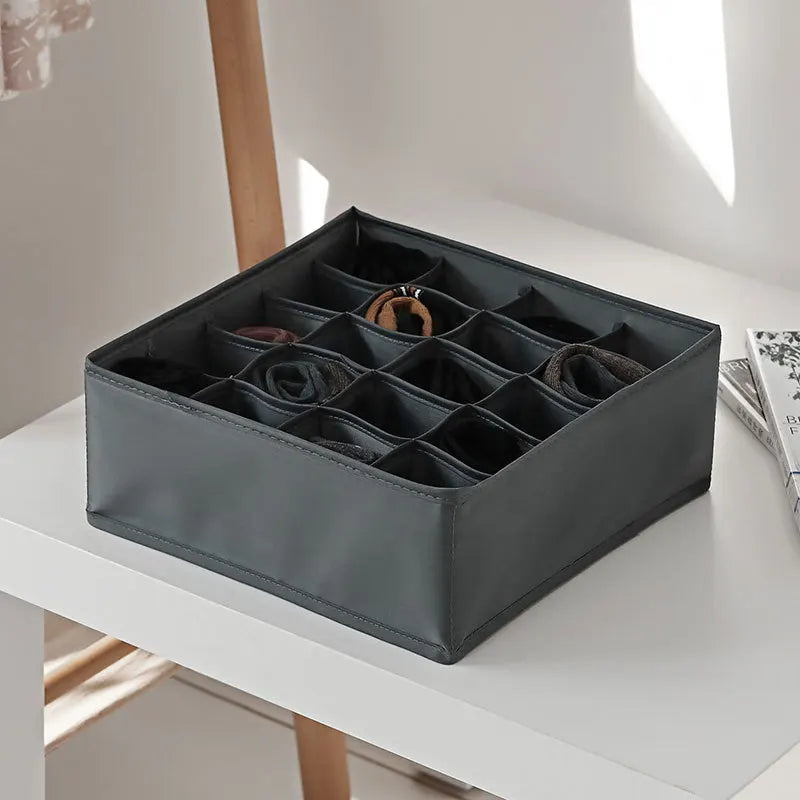 Clothivo Schubladen-Organizer | Faltbar & Waschbar | Für Unterwäsche, Socken & Accessoires