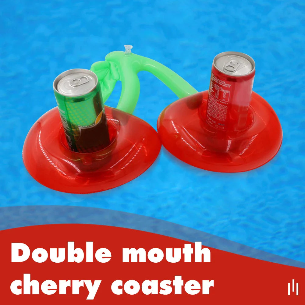 Floata CherryCup | Aufblasbarer Getränkehalter | Poolparty Must-Have | Fruchtiges Design