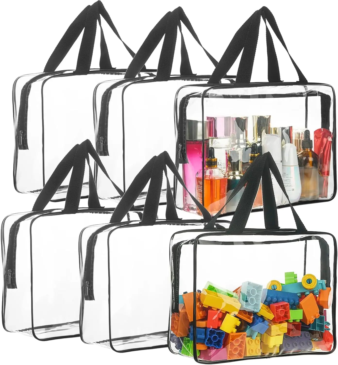 ToyBox Pro | Aufbewahrungstasche für Kinder | Robust & Transparent | Wasserfestes PVC