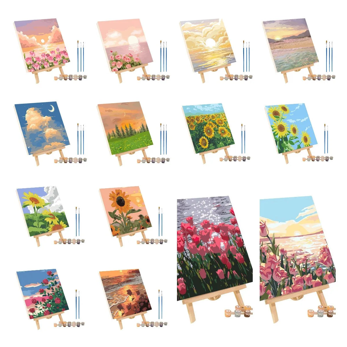 ColorVista | Malset Nach Zahlen | Entspannendes DIY-Kunstwerk | Mit Rahmen