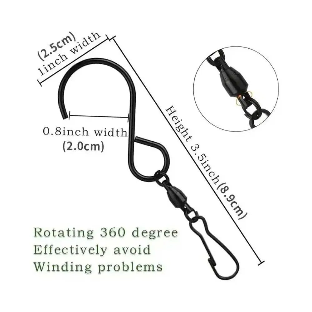 FlexiHook S-Haken | Rostfrei Edelstahl | Drehgelenk | 8er Set