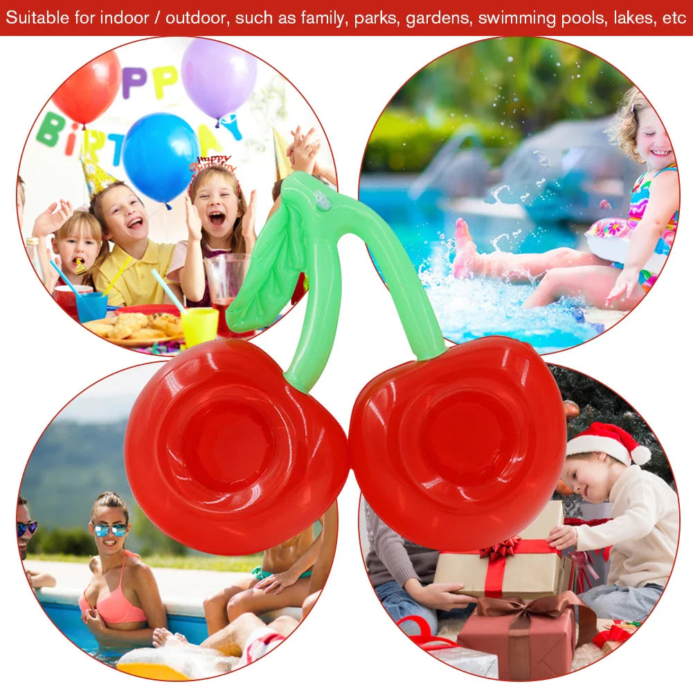 Floata CherryCup | Aufblasbarer Getränkehalter | Poolparty Must-Have | Fruchtiges Design