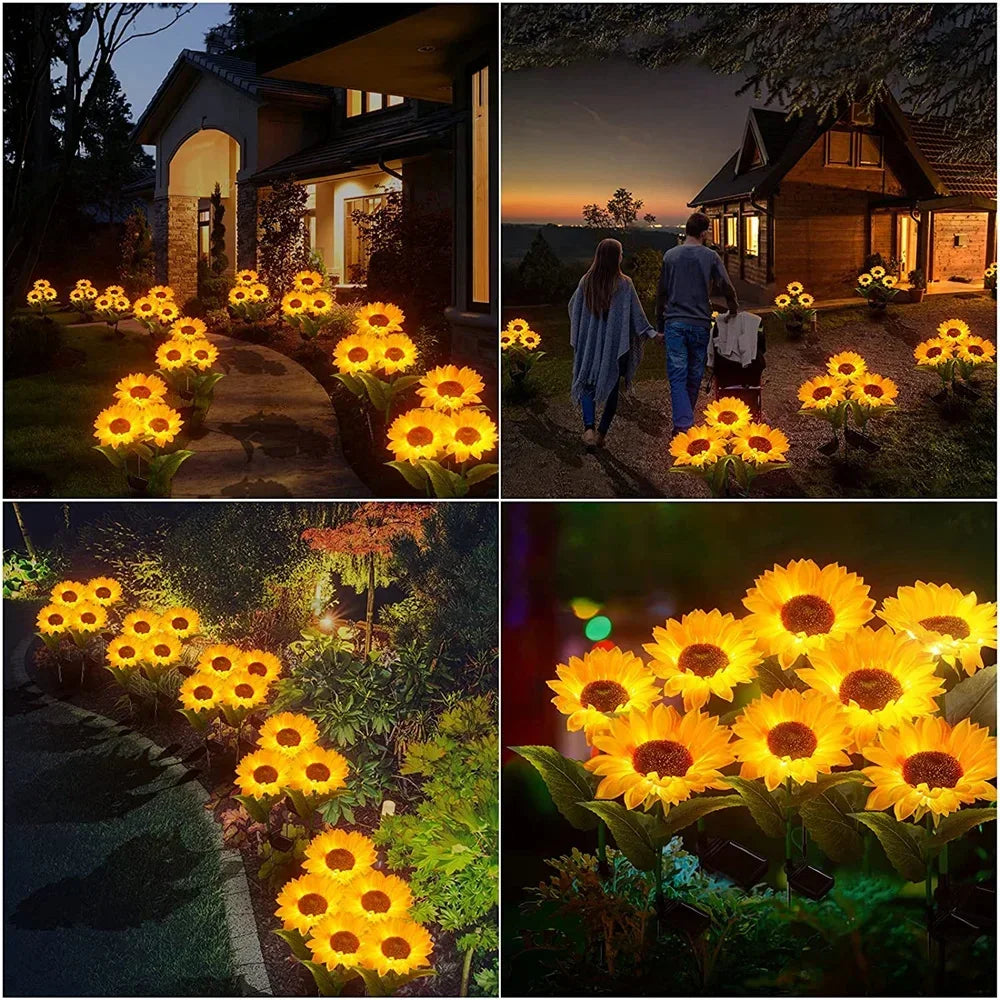 GardenGlow - Sonnenblumen-Solarleuchten für den Außenbereich [Letzter Tag Rabatt]