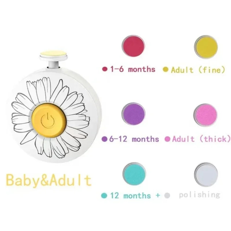 Mimilux | Elektrischer Nageltrimmer | Sanft & sicher | Für Babys & Kleinkinder