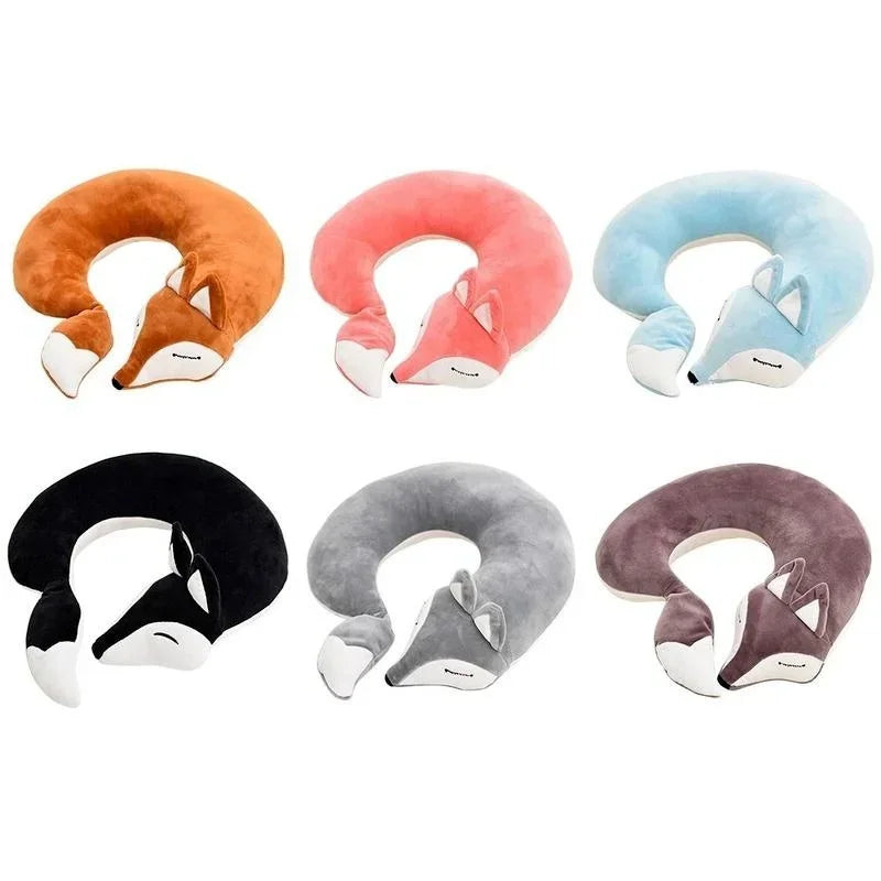 FoxyRest Nackenkissen | Kuscheliger Reisebegleiter | Niedliches Fuchs-Design