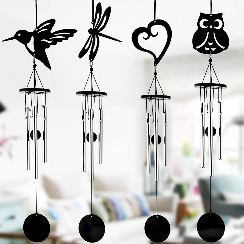 AuraBell Wind Chime | Handgefertigtes Design | Langlebiges Metall | Verschiedene Motive