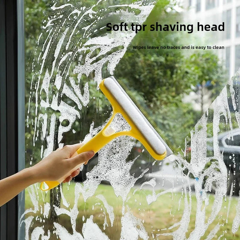 CleanWave 3-in-1 Glasreiniger | Sprühen, Schrubben, Abziehen | Kompakt & Streifenfrei