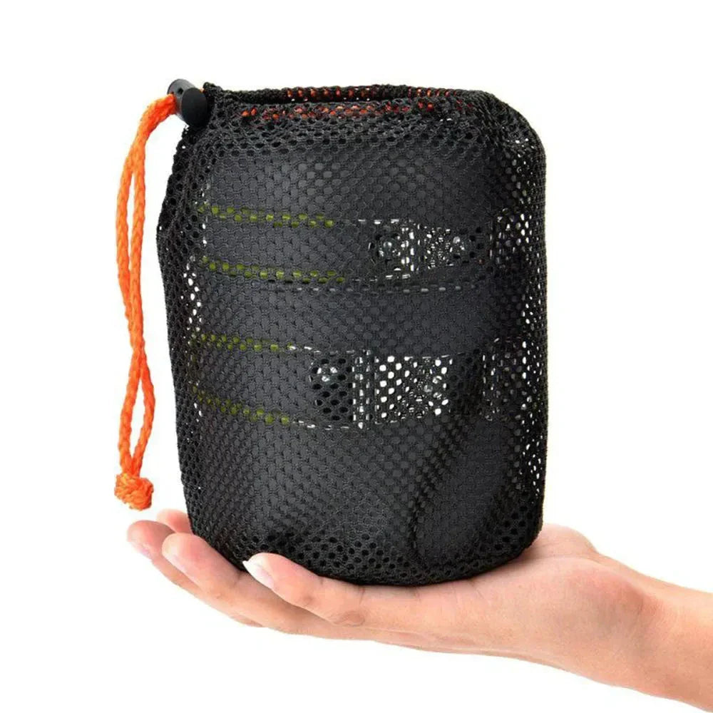 Campurgo Kochset | Kompakt & Hitzebeständig | Für Outdoor & Camping | Inkl. Deckel & Beutel