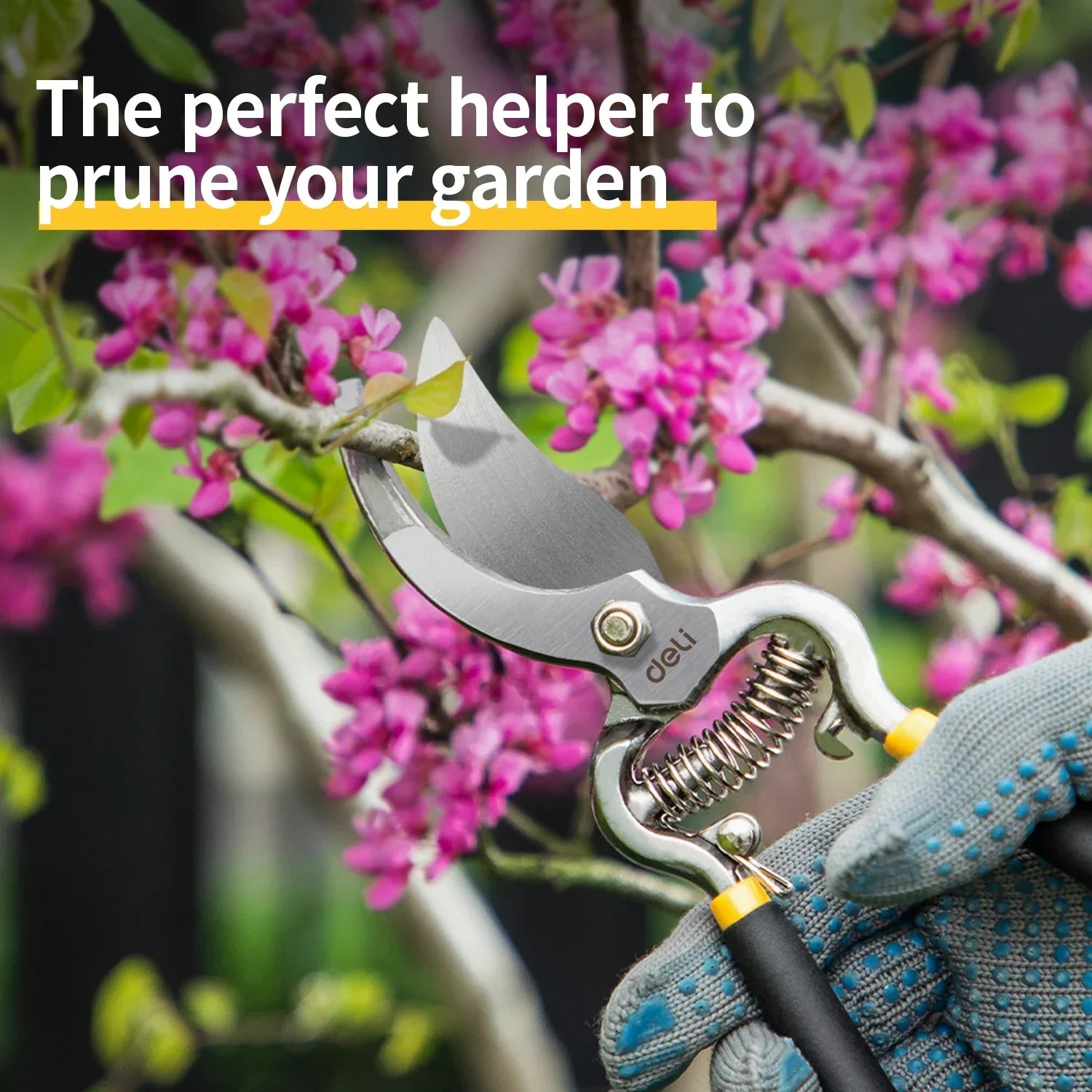 PRUNEXA Gartenschere | Präzisionsschnitt | Ergonomischer Griff | Carbonstahl Klinge