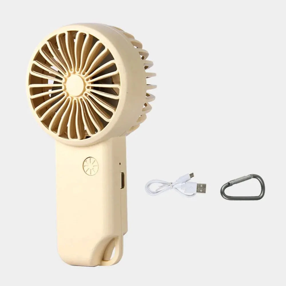 Brisola Mini-Handventilator | Kompakt & Leise | USB-Aufladung & 3 Geschwindigkeitsstufen