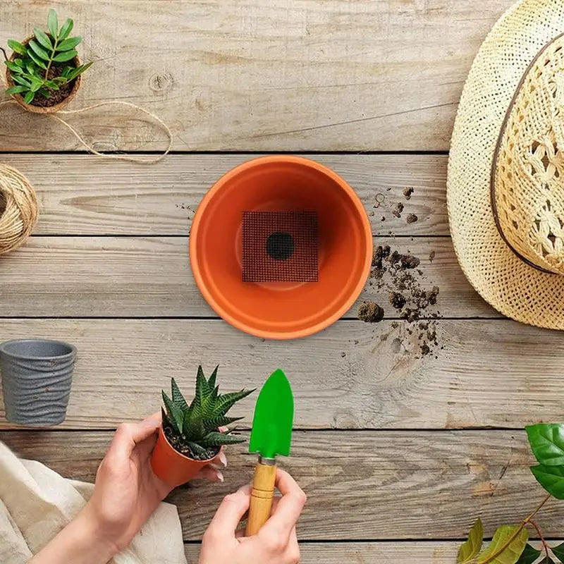 Drainiva Drainagematte | Zuschneidbar & Luftdurchlässig | Für Töpfe & Bonsai | Glasfaser 20x30 cm