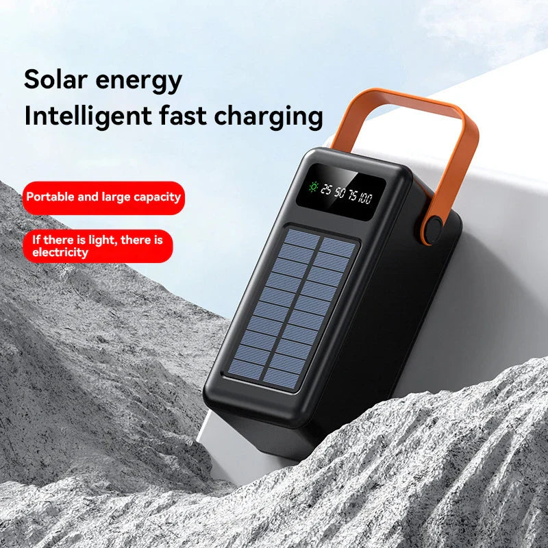 SolarVolt Powerbank | 30,000mAh oder 100,000mAh | Doppelte Schnellladeports | Outdoorfreundlich mit LED