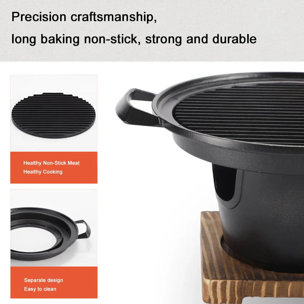 ZenGrill | Mini-Holzkohlegrill | Rauchfrei & Kompakt | Ideal für Balkon & Camping | Perfekte Hitzeverteilung
