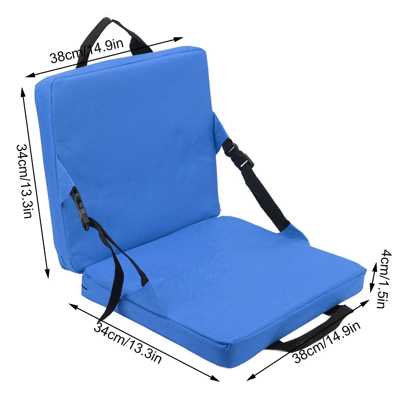 SITCOMFORT Outdoor-Klappstuhl | Weiche Polsterung | Kompakt & Mobil | Mit Aufbewahrungstasche