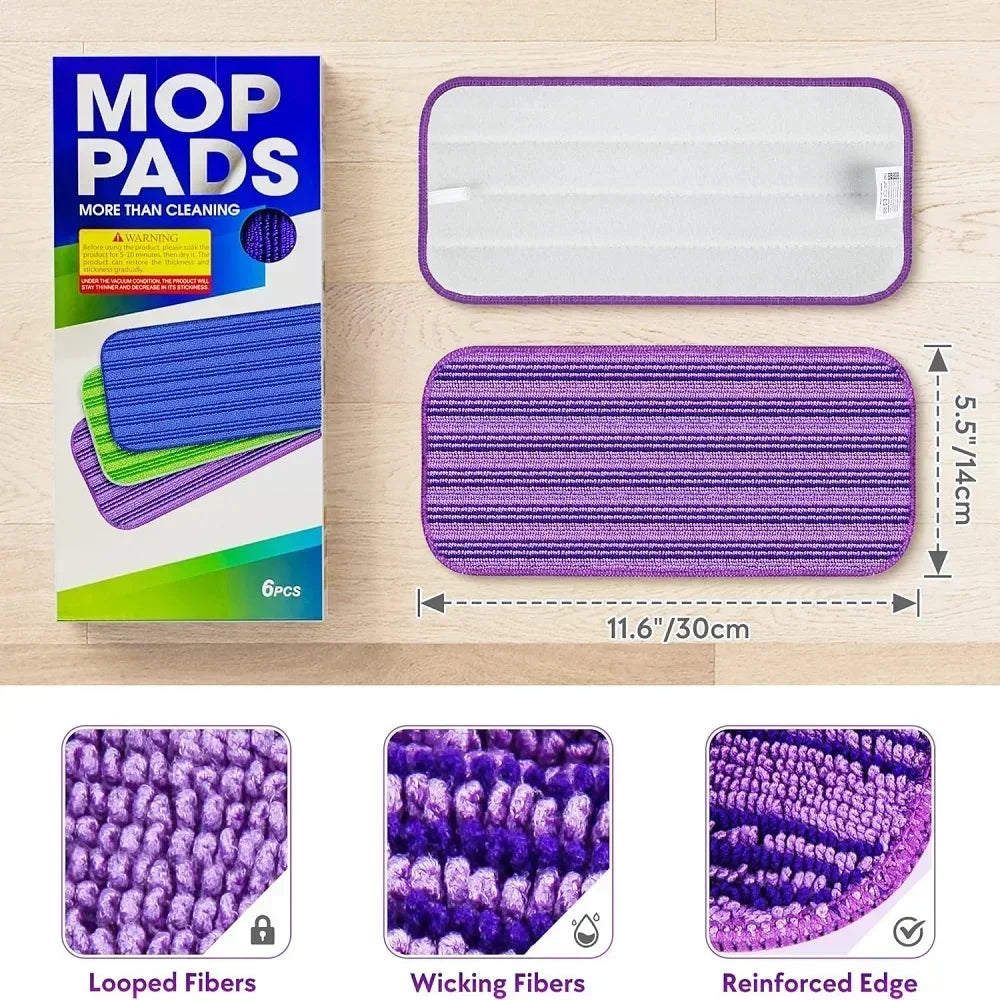 EcoClean Pads | Wiederverwendbare Wischpads | Hohe Schmutzaufnahme | Kompatibel mit Swiffer Wet Jet