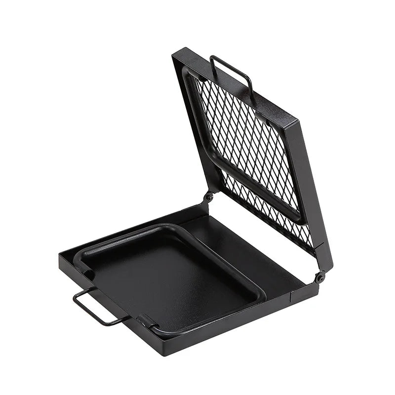 FireMate | Faltbarer Edelstahl-Grillrost | Leicht, robust & kompakt | Camping & Outdoor