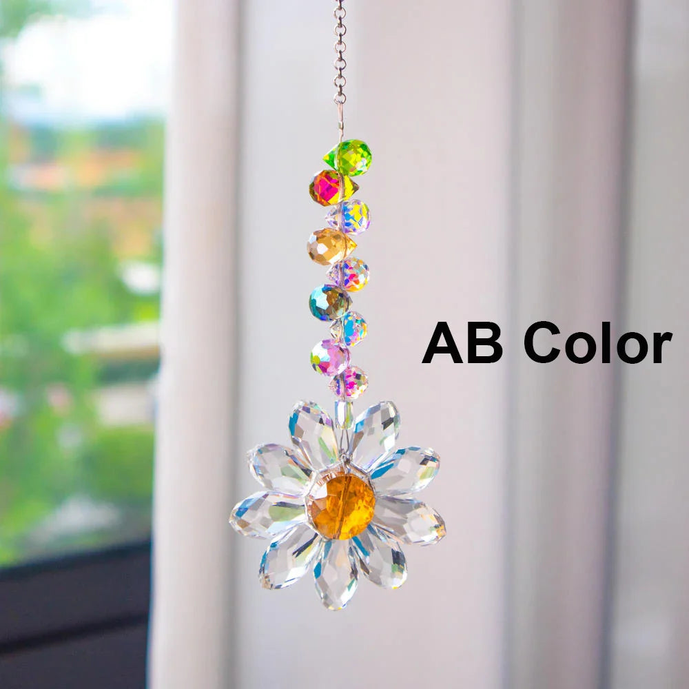 CrystalGlow | Kristall-Suncatcher | Regenbogenfänger | K9 Glas