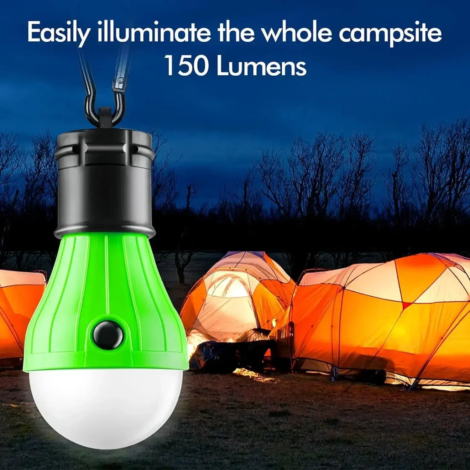 ClipLite Campinglampe | 3 Lichtmodi | Kompakt & Leicht | Mit Karabinerhaken