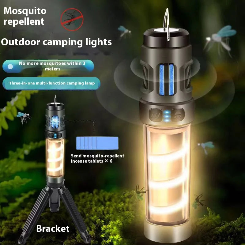 LumoTrek MultiLamp | Campinglampe mit Mückenschutz | Wiederaufladbar | Kompakt