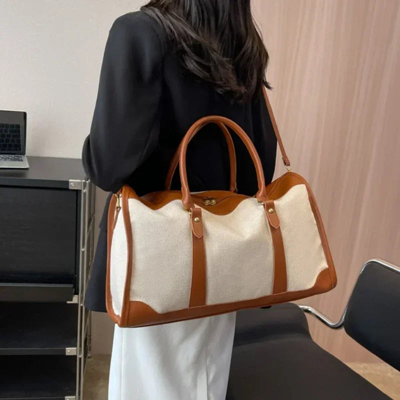 UrbanEdge | Reisetasche & Sporttasche | Canvas & PU-Leder, leicht & robust | Für Alltag, Training & Wochenendausflüge