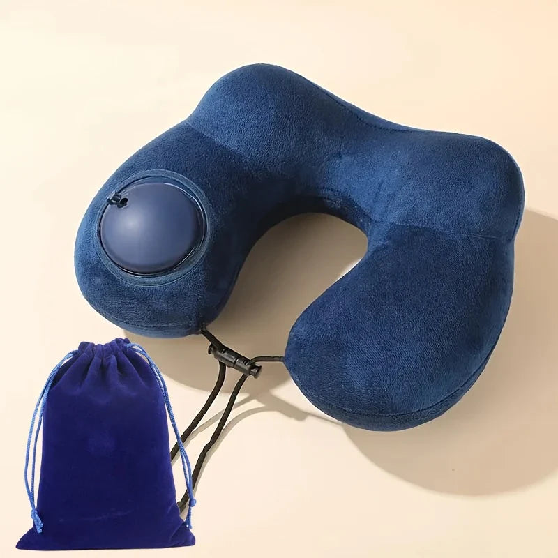 Neckiva Nackenkissen | Ergonomisch & Ultraleicht | Micro-Velours | Tragbar mit Tasche