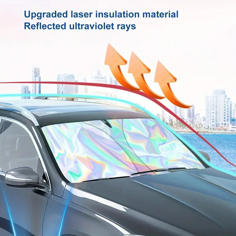 ShadeMaster | Auto-Sonnenschutz | Effektiver Hitzeschutz & UV-Blocker | Lasereffekt Design