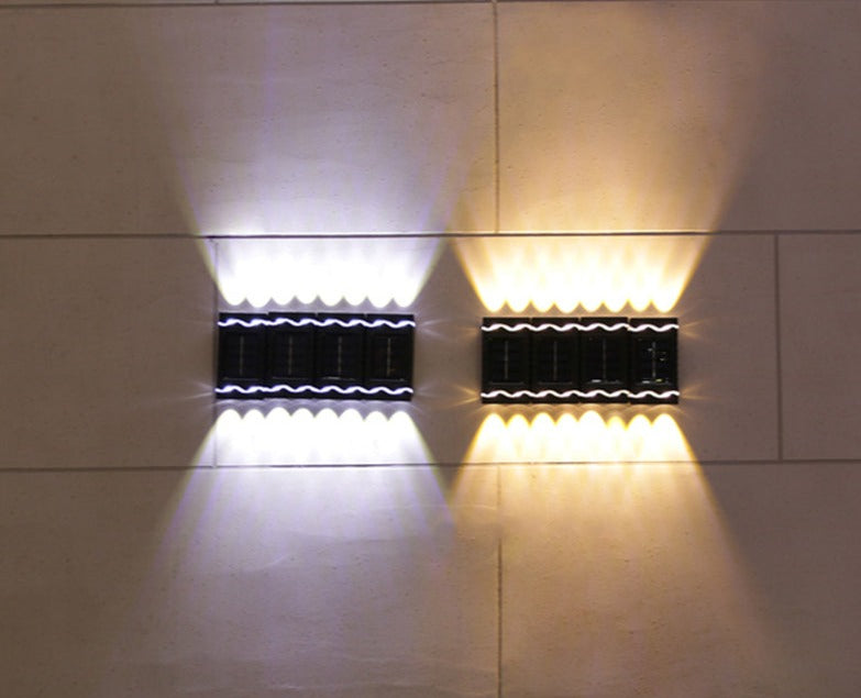 Solvoro Solarlicht | Außenwandleuchte ohne Kabel | IP65 Wetterfest | LED Warm- & Kaltweiß | Für Garten & Terrasse