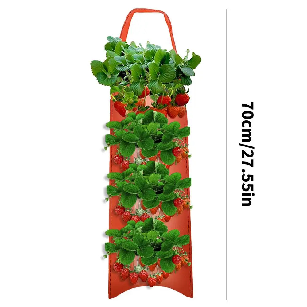 GreenGrow VertiBag | Hängende Pflanzentasche | Atmungsaktiv & Platzsparend | Für Balkon & Terrasse
