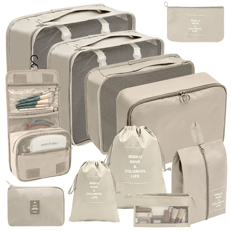 TravelPro Organizer Set | Platzsparend & Umweltfreundlich | 7-10 Teile für Perfekte Ordnung