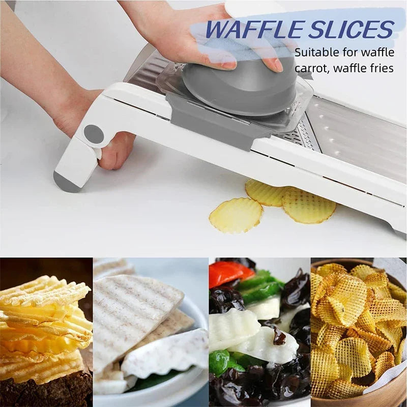 CutMaster Mandoline | 18-in-1 Gemüsehobel für Präzision und Vielseitigkeit
