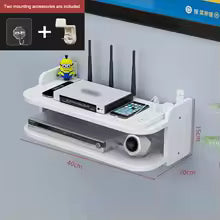 NexaDock | WLAN-Router Regal | Schwebendes Design & Kabelführung | Für Wohnzimmer, Büro & Schlafzimmer
