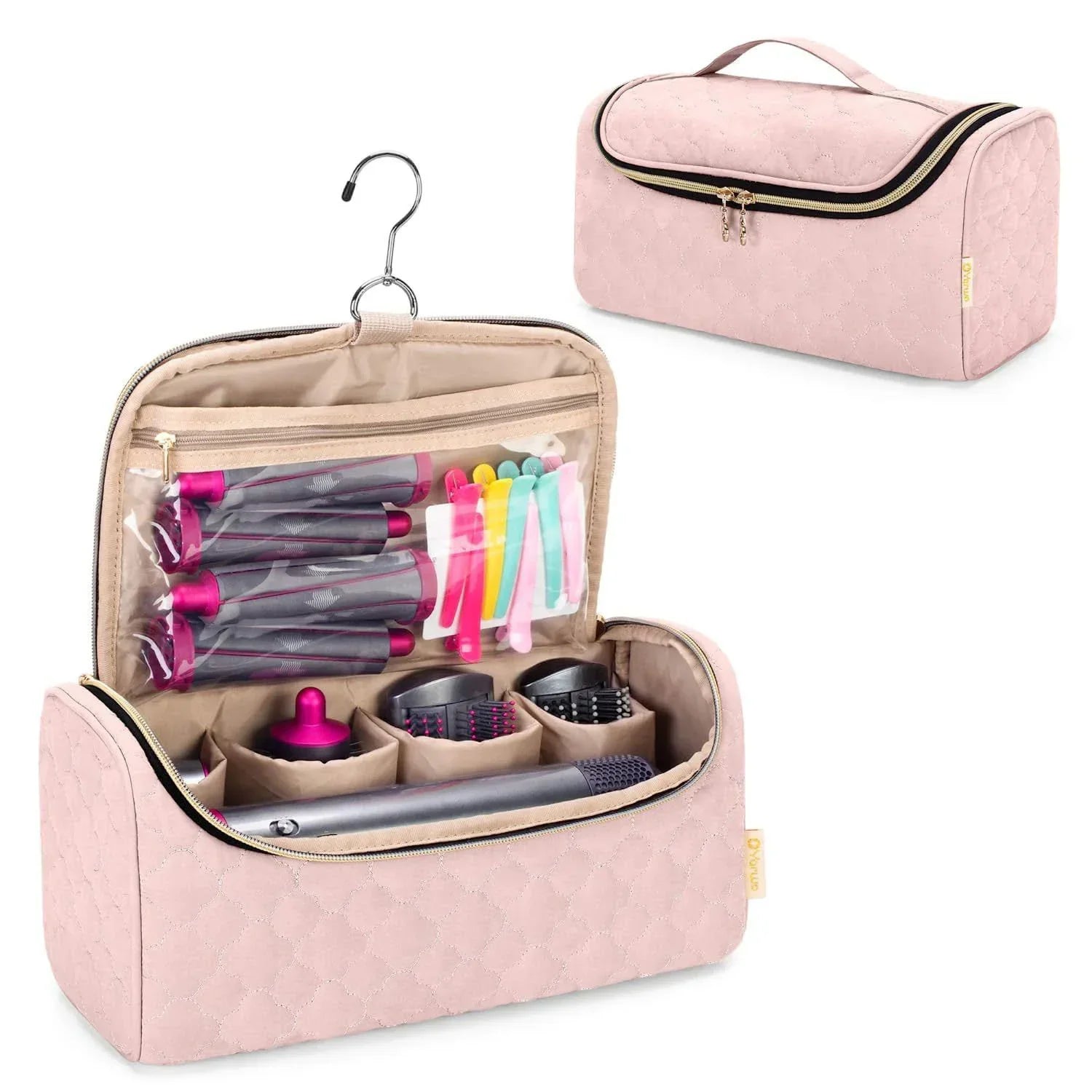 StyleVana | Beauty Organizer | Samt Design mit Polsterung | Für Haarstylinggeräte & Zubehör