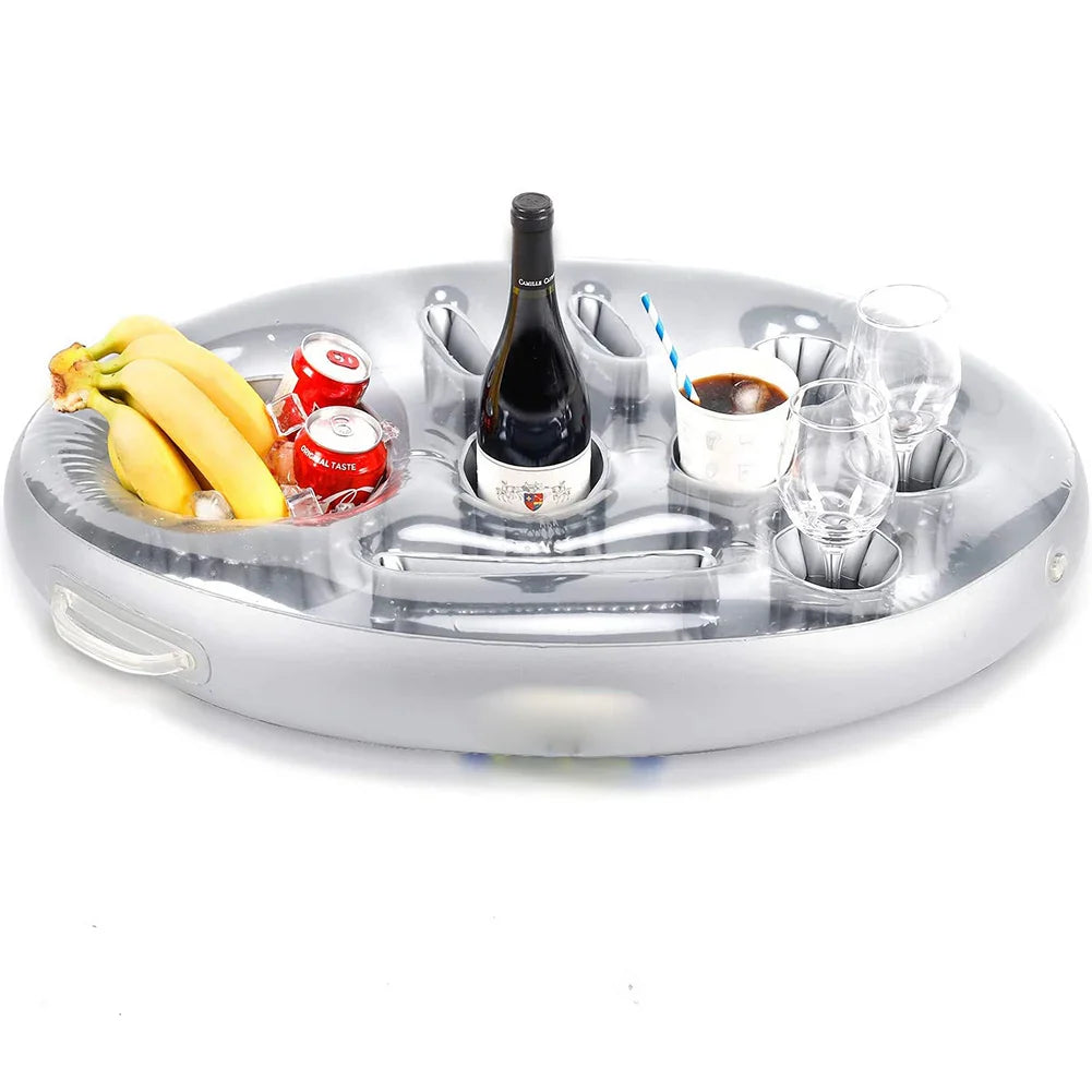 Poolvino Getränkehalter | Aufblasbar & Umweltfreundlich | Anti-Kipp Design | Für Pool & Strand