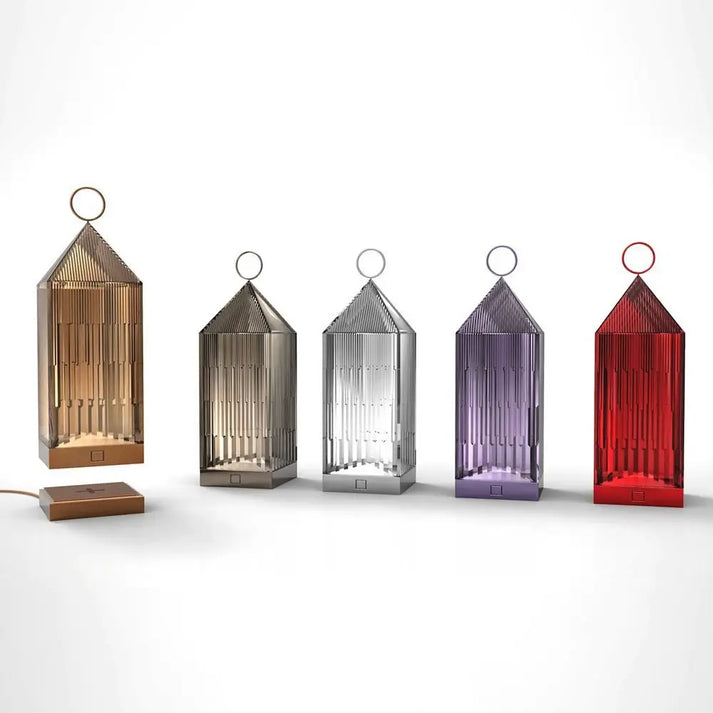 GlanzAura Kristalllampe | Kabellos & Dimmbar | Tragbares Lichtobjekt | Warmweiß