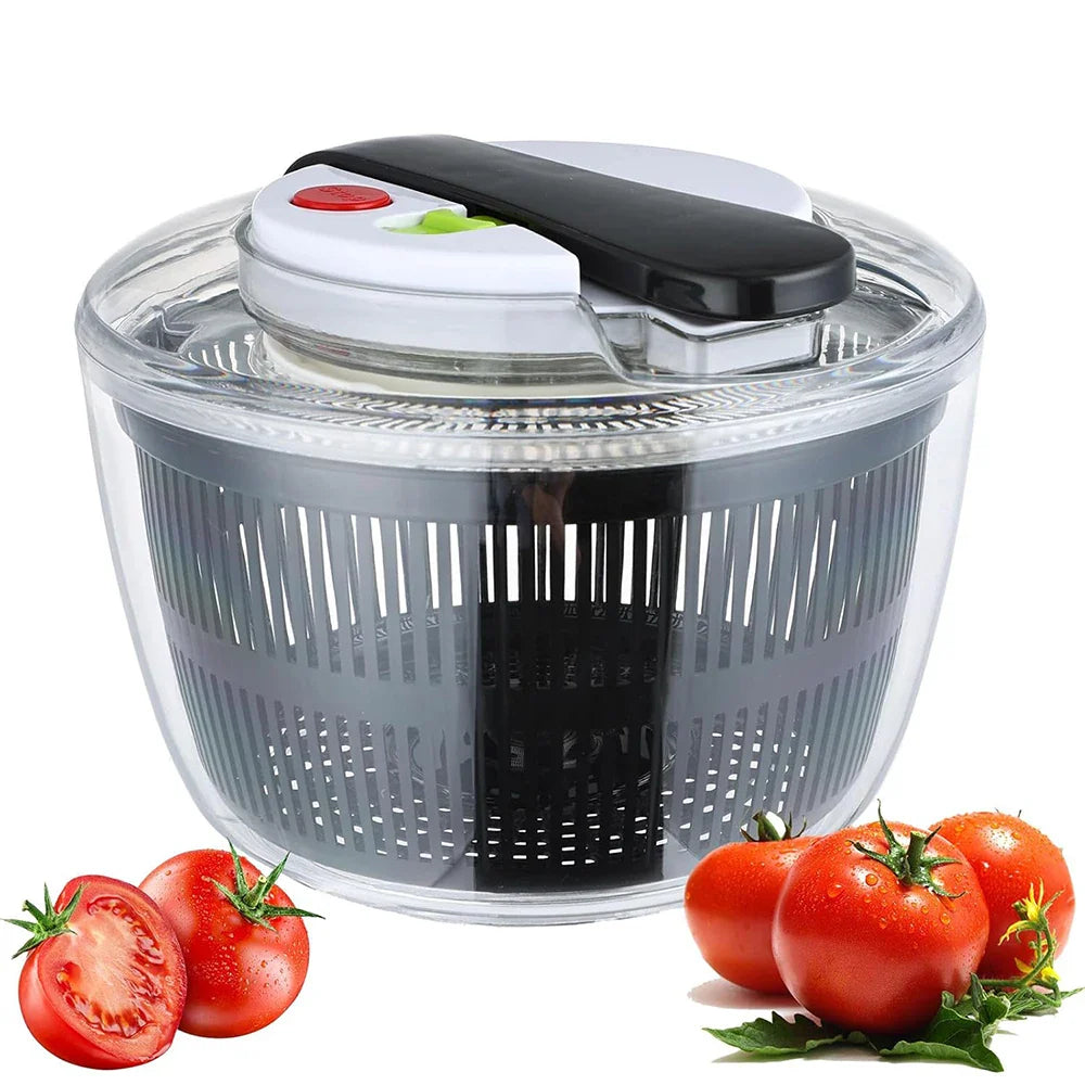 FreshSpin | 3L Salatschleuder | Einhandbedienung | Multifunktional