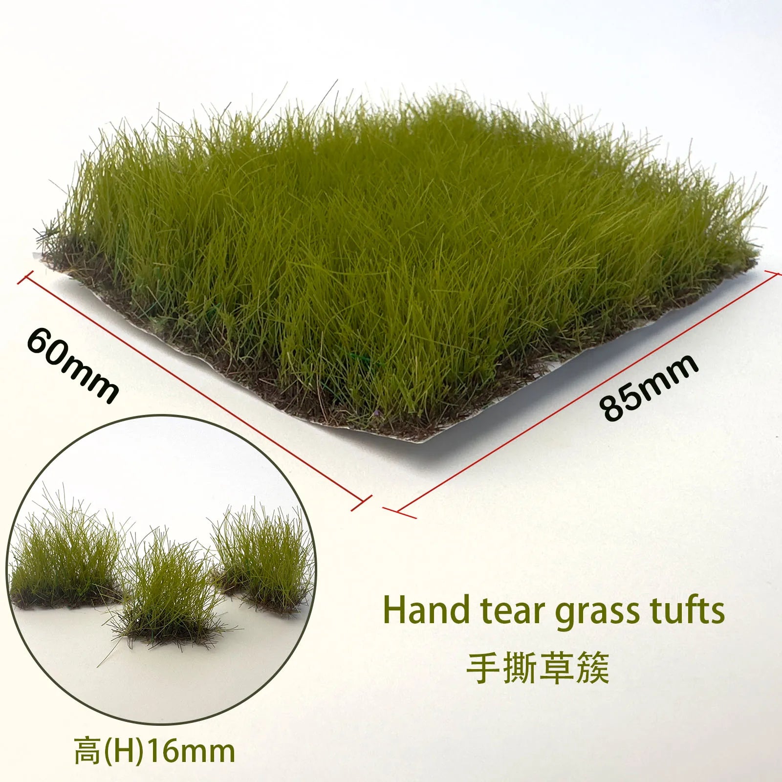 GreenScape Miniaturgras | Realistische Vegetation für Modelllandschaften | 5 Farben zur Auswahl