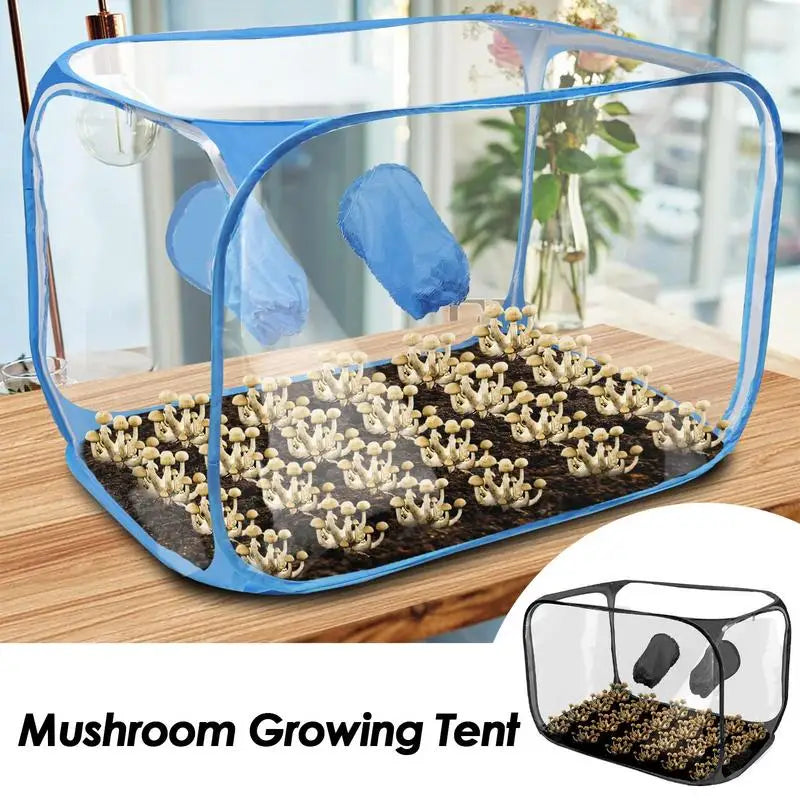 Fungrow Pilzzuchtzelt | 91 cm Indoor-Growbox | Transparentes PVC | Faltbar & Luftdicht