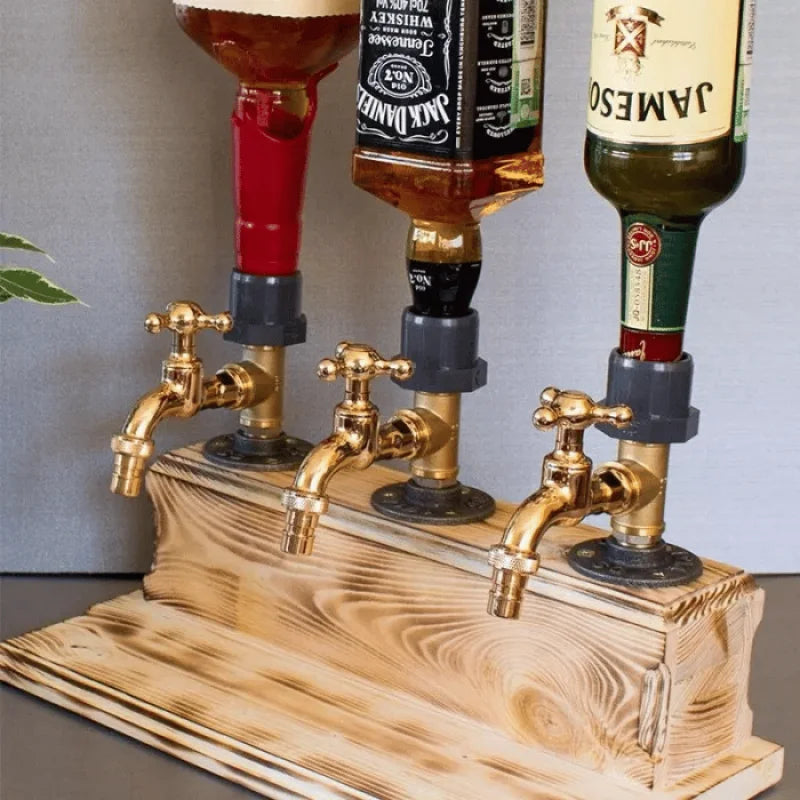 BrewElegance - Luxus-Getränkedispenser aus Holz [Letzter Tag Rabatt]