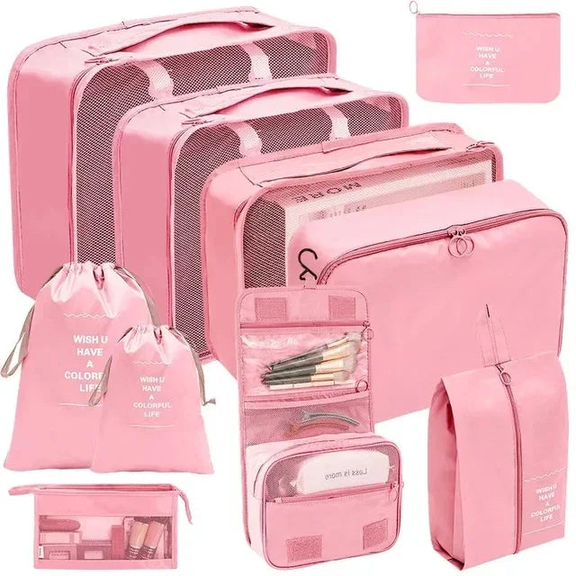 TravelPro Organizer Set | Platzsparend & Umweltfreundlich | 7-10 Teile für Perfekte Ordnung